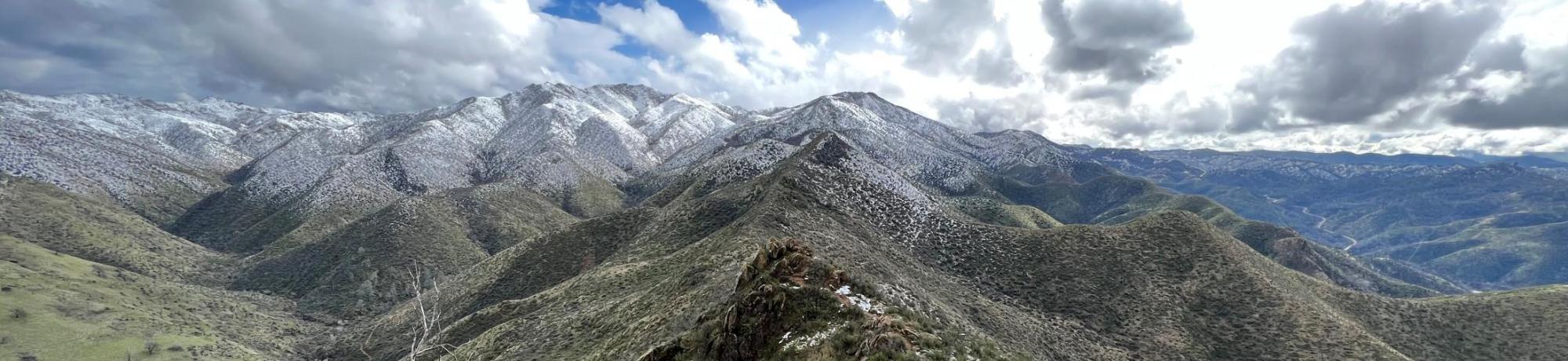 Snowy hilltops